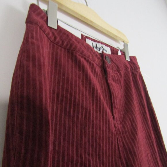 Indigo Rein Corduroy Skinny Jeans 24 Burgundy Red Casual Fall Cozy - Picture 4 of 11